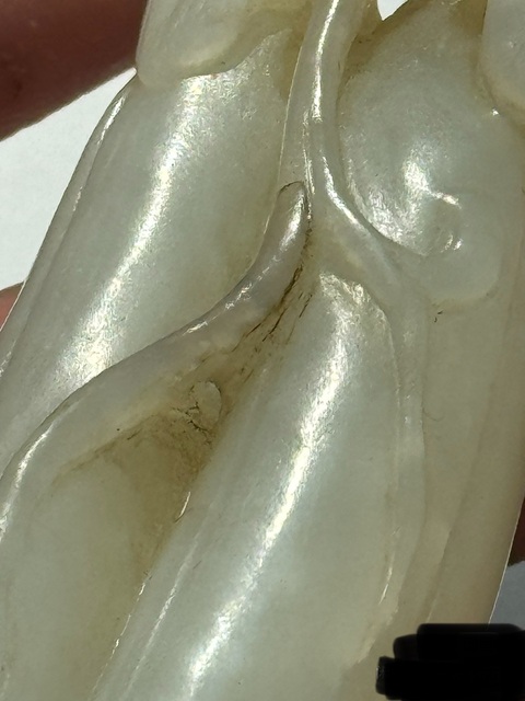 古玩玉器和田玉雕“瓜果墜”真品鑒賞圖