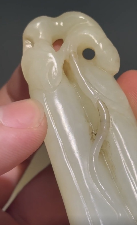 古玩玉器和田玉雕“瓜果墜”真品鑒賞圖