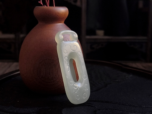 古玩玉器和田玉雕“提攜”真品鑒賞圖