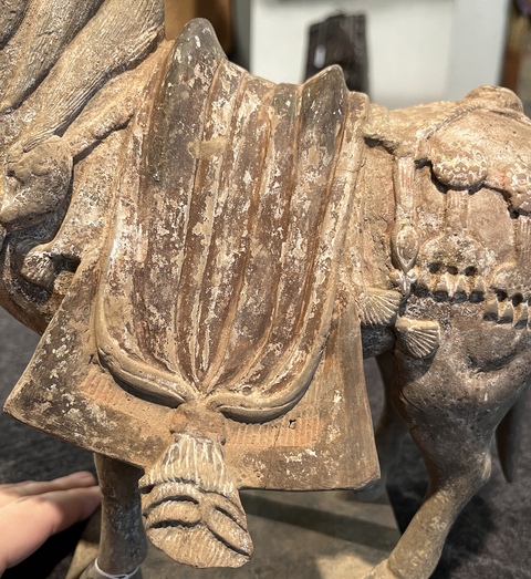 古玩陶瓷修北魏陶馬真品鑒賞圖