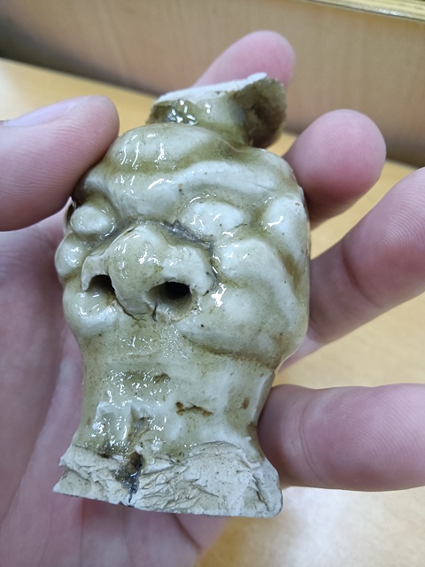 古玩陶瓷相州窯獸足真品鑒賞圖