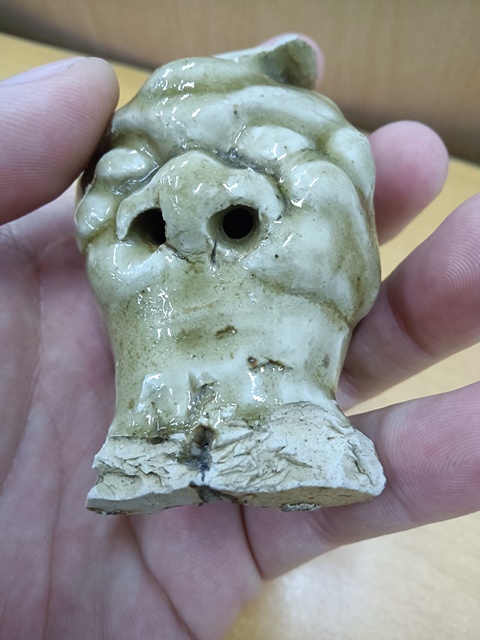 古玩陶瓷相州窯獸足真品鑒賞圖