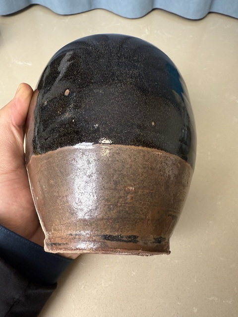 古玩陶瓷磁州窯雙色釉梅瓶真品鑒賞圖