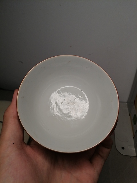 古玩陶瓷百子鬧春粉彩小碗真品鑒賞圖