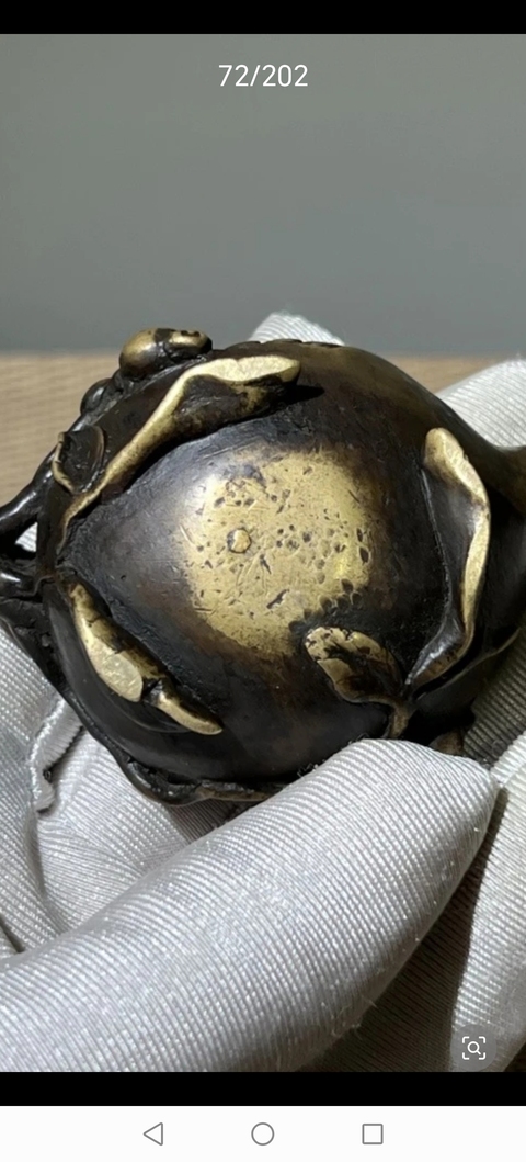 古玩銅器銅水盂真品鑒賞圖