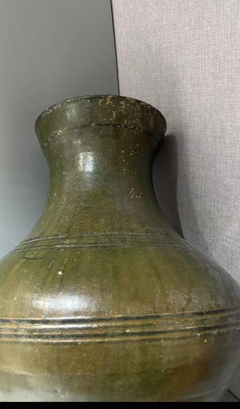 古玩陶瓷漢綠釉真品鑒賞圖