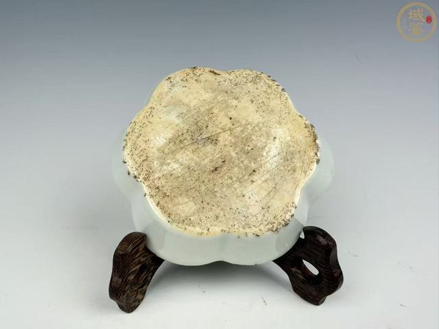 古玩陶瓷雍正粉彩花口洗真品鑒賞圖