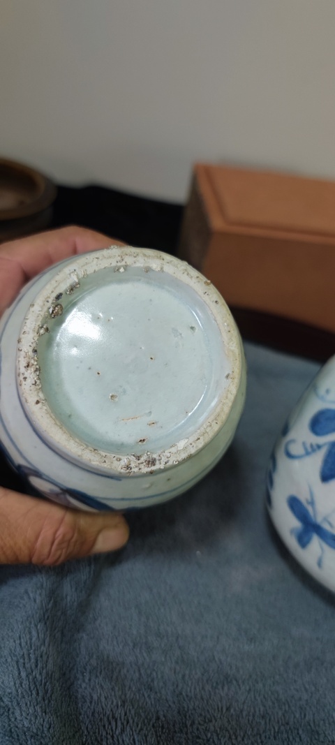 古玩陶瓷青花花鳥紋罐真品鑒賞圖