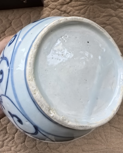 古玩陶瓷明晚期花間獅子紋青花罐拍賣，當前價格6980元