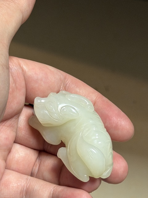 古玩玉器瑞獸真品鑒賞圖