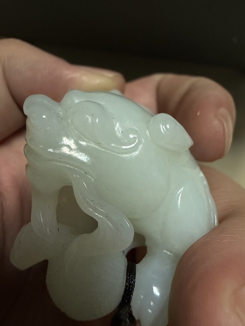 古玩玉器瑞獸真品鑒賞圖