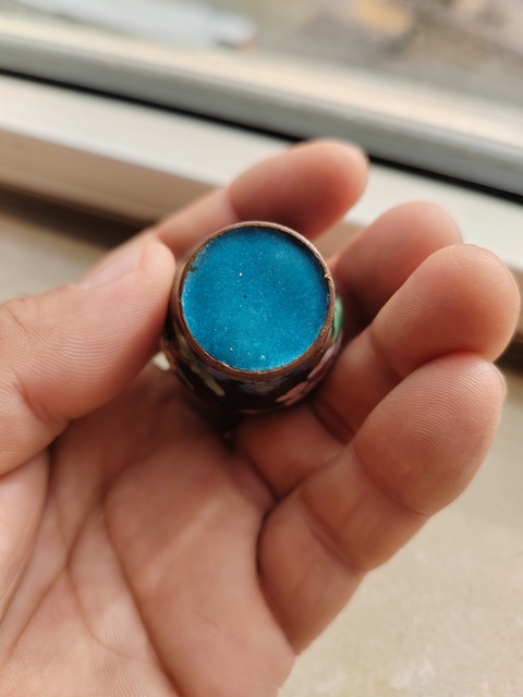 古玩雜項景泰藍小罐真品鑒賞圖