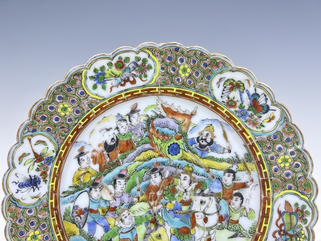 古玩陶瓷咸豐·五彩人物故事盤拍賣，當前價格0元