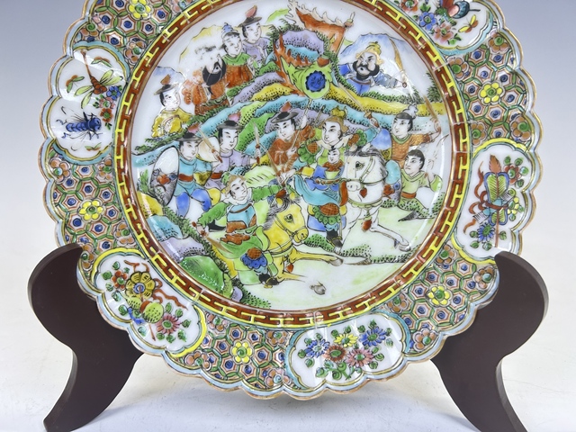 古玩陶瓷咸豐·五彩人物故事盤拍賣，當前價格0元