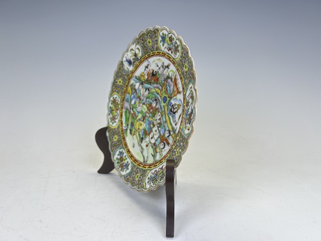 古玩陶瓷咸豐·五彩人物故事盤拍賣，當前價格0元