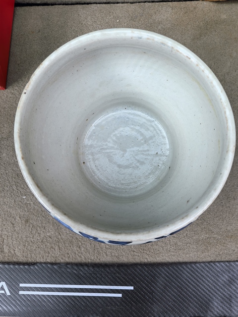 古玩陶瓷花卉紋青花馬蹄尊真品鑒賞圖