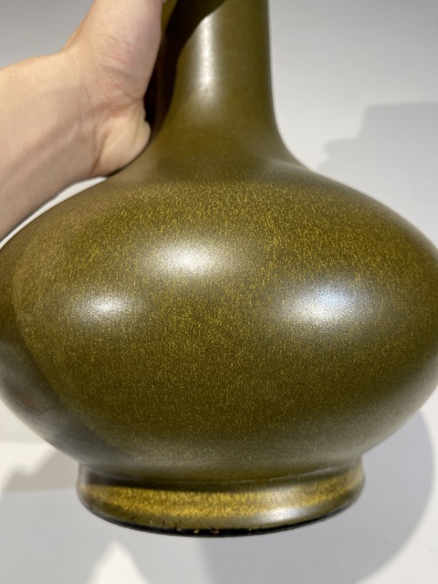 古玩陶瓷茶葉末釉荸薺瓶真品鑒賞圖