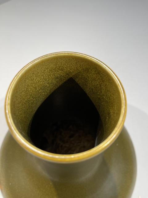 古玩陶瓷茶葉末釉荸薺瓶真品鑒賞圖