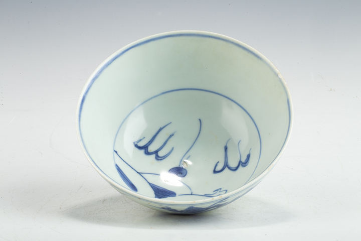 古玩陶瓷明晚·青花龍紋碗拍賣，當前價格308元