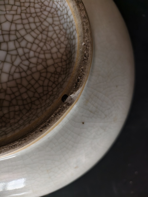 古玩陶瓷哥釉碗真品鑒賞圖