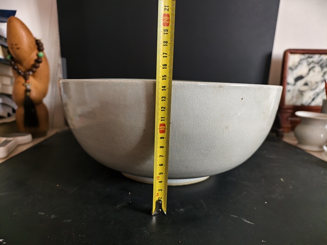 古玩陶瓷哥釉碗真品鑒賞圖