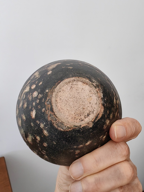 古玩陶瓷吉州窯窯變釉茶盞真品鑒賞圖