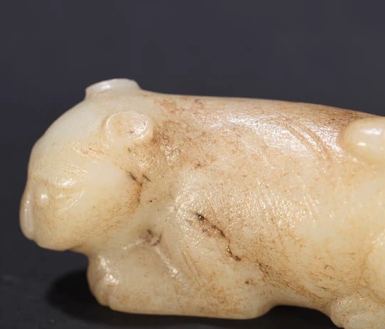 古玩玉器提油仿古“玉虎”真品鑒賞圖