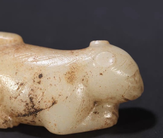 古玩玉器提油仿古“玉虎”真品鑒賞圖