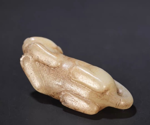 古玩玉器提油仿古“玉虎”真品鑒賞圖