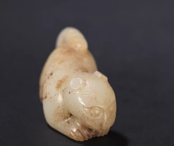 古玩玉器提油仿古“玉虎”真品鑒賞圖