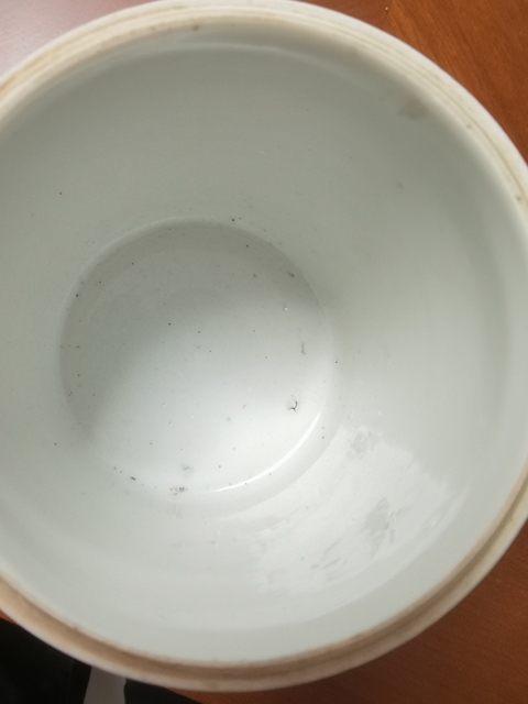 古玩陶瓷粉彩花卉紋蓋缸真品鑒賞圖