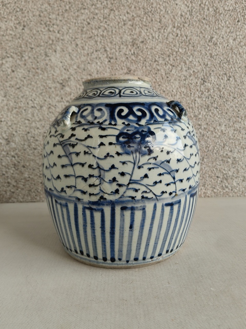 古玩陶瓷青花四系壺拍賣，當前價格680元