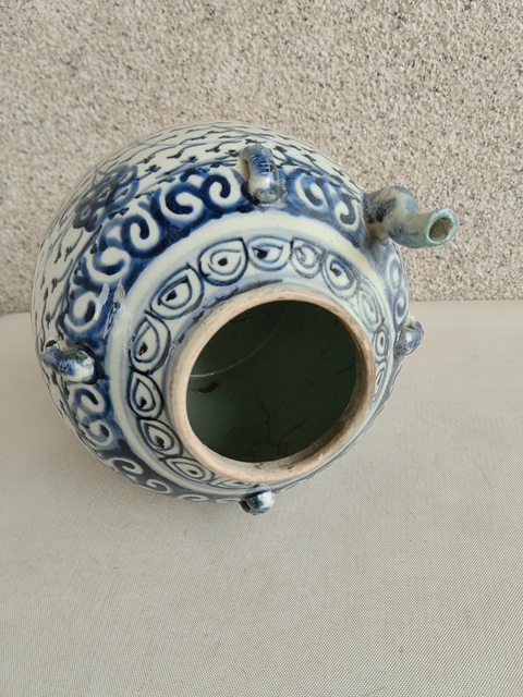 古玩陶瓷青花四系壺拍賣，當前價格680元