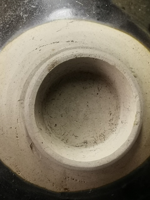 古玩陶瓷磁州窯窯變黑釉碗真品鑒賞圖