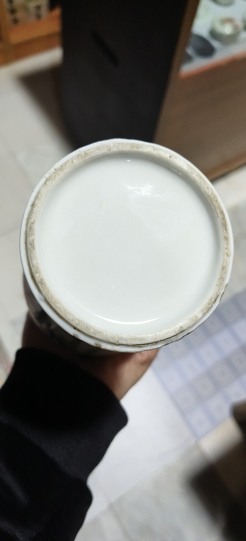 古玩陶瓷花鳥紋粉彩觀音瓶真品鑒賞圖