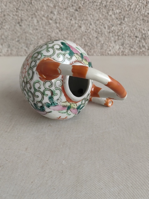 古玩陶瓷囍字紋粉彩提梁壺拍賣，當前價格580元