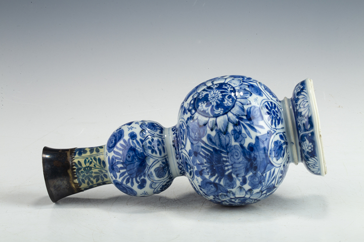 古玩陶瓷清康熙·青花花卉紋葫蘆瓶拍賣，當前價格488元