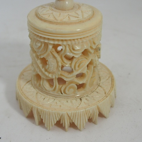 古玩雜項牙雕套球真品鑒賞圖