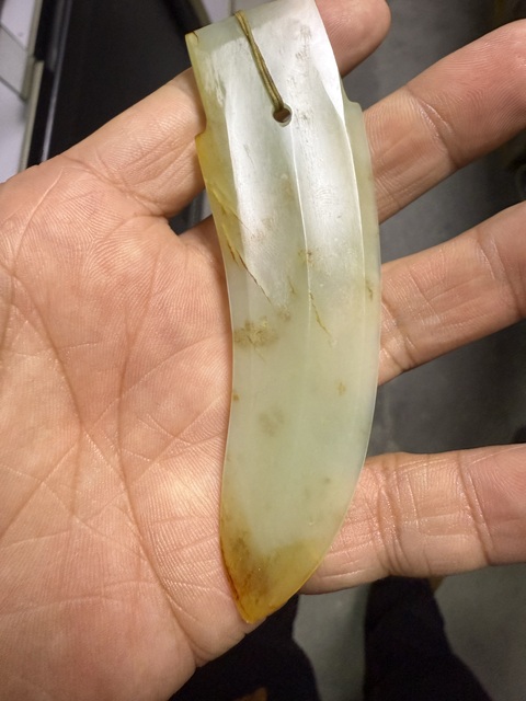 古玩玉器玉戈型件真品鑒賞圖