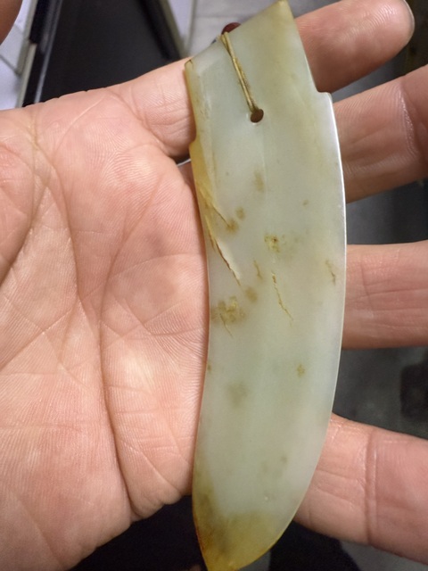 古玩玉器玉戈型件真品鑒賞圖