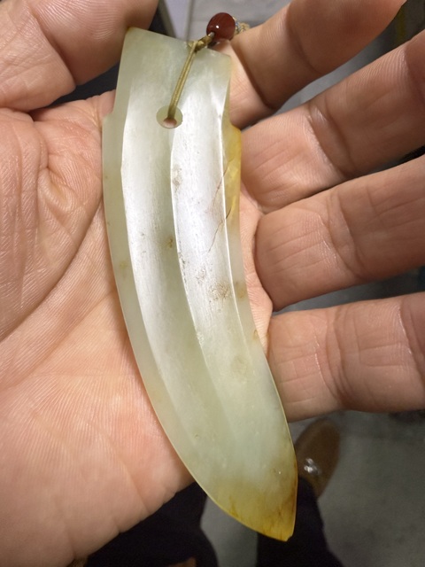 古玩玉器玉戈型件真品鑒賞圖