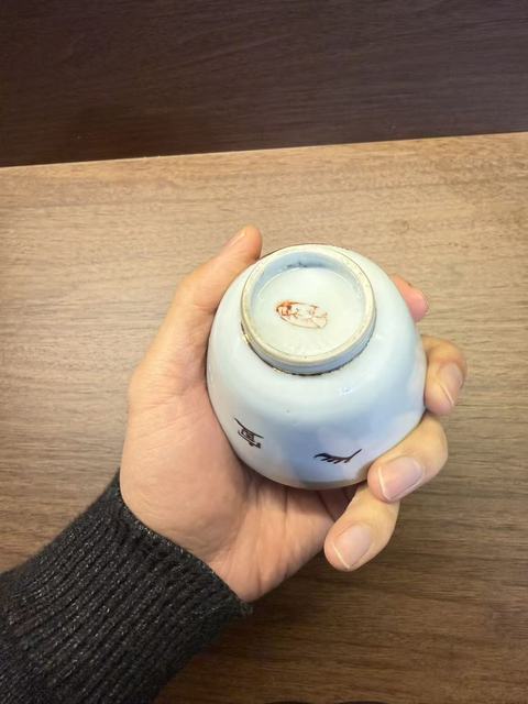 古玩陶瓷民國胭脂紅彩杯真品鑒賞圖