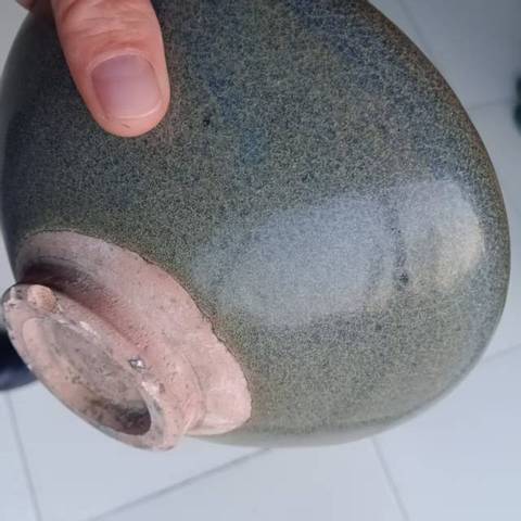 古玩陶瓷鈞瓷掛紅大碗真品鑒賞圖