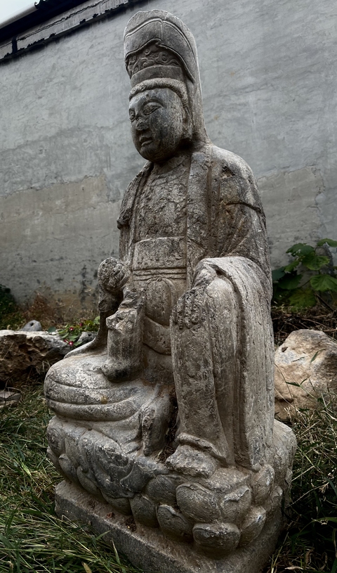 古玩雜項觀音坐像真品鑒賞圖