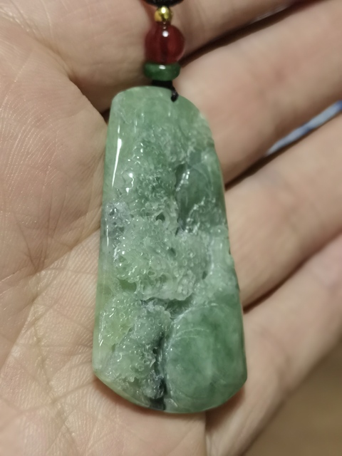 古玩玉器翡翠牌真品鑒賞圖