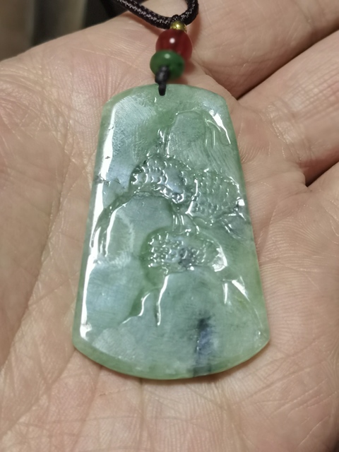 古玩玉器翡翠牌真品鑒賞圖