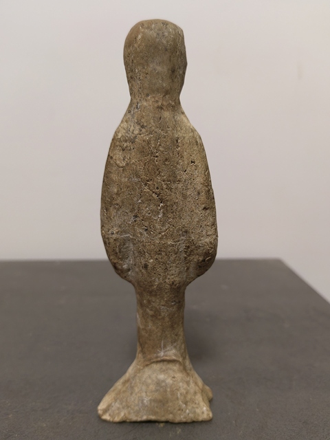 古玩陶瓷灰陶彩繪人物俑真品鑒賞圖