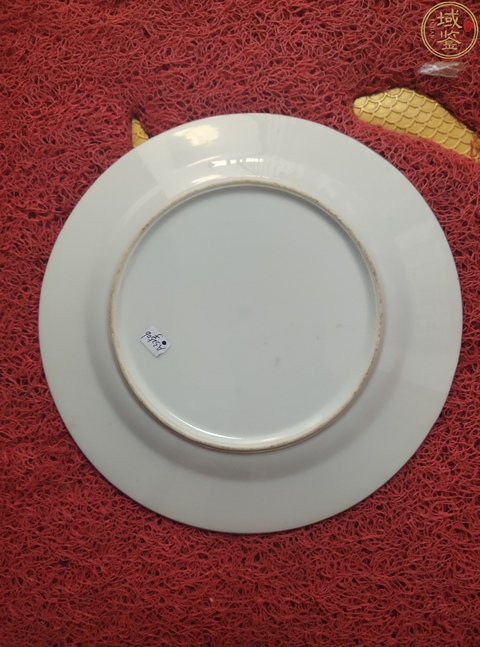 古玩陶瓷粉彩花卉紋盤(pán)真品鑒賞圖