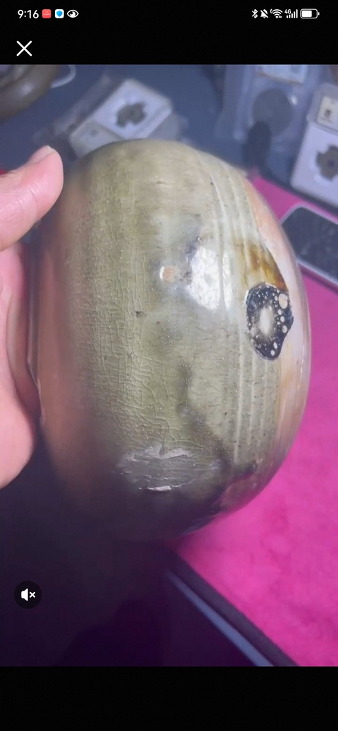 古玩陶瓷青釉缽真品鑒賞圖