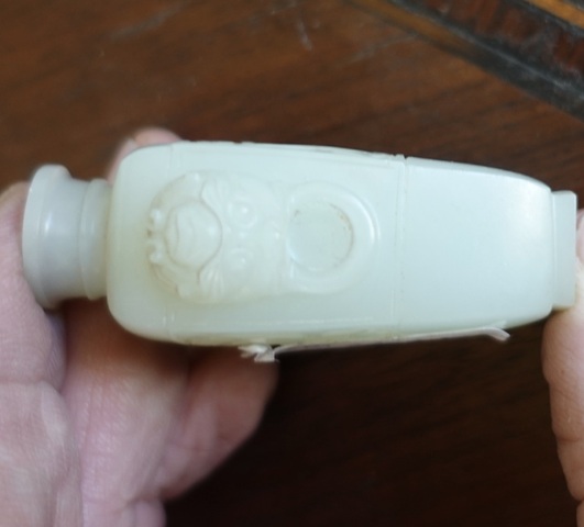 古玩玉器和田玉瓶真品鑒賞圖